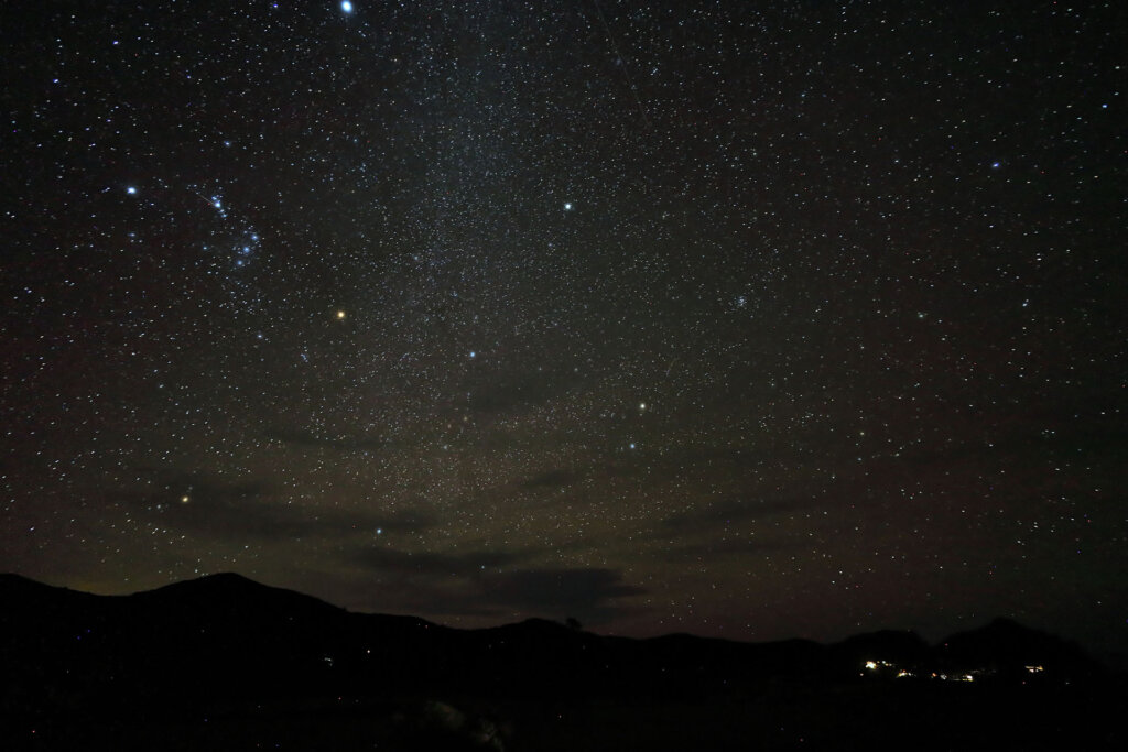 The starry night over Aotearoa's Great Barrier Island