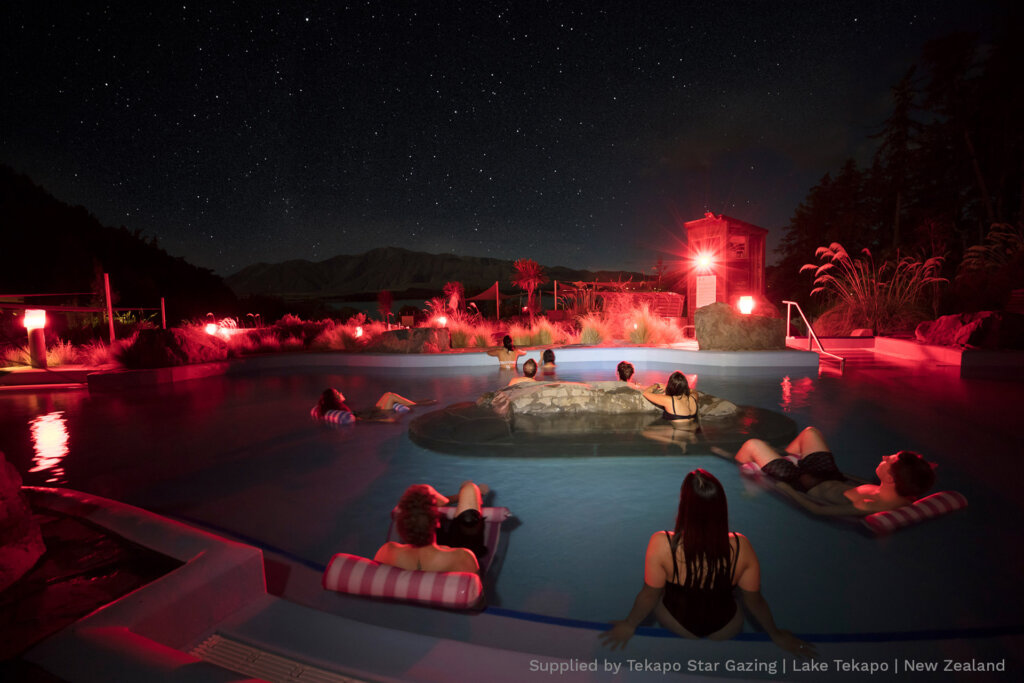 Tekapo Springs offers the only hoy pools and stargazing experience in New Zealand, 