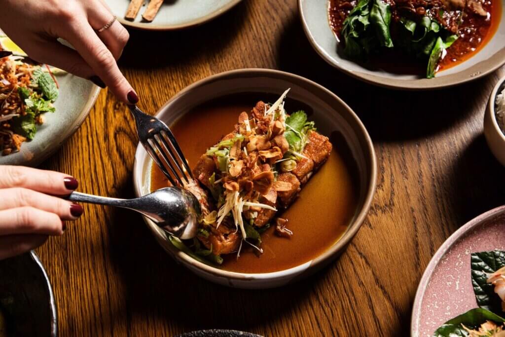 Longrain, one of Melbourne's top Thai restaurants, plates up Instagram-worthy dishes that blend modern and traditional Thai elements