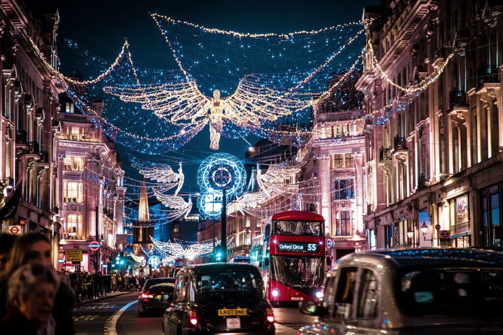 From Trafalgar Square's iconic Christmas Tree to the whimsical displays of Carnaby Street and the enchanting lights of Oxford Street, London is an extravaganza of holiday decor. 