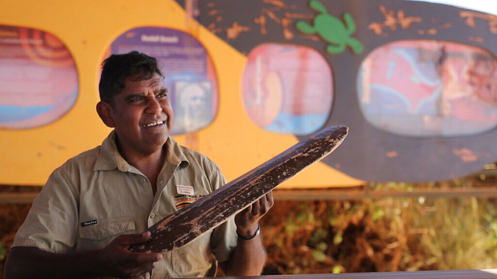 Robert Dann, an Indigenous Kimberley local, guides you through Broome's history during the Broome Cultural Tour. 