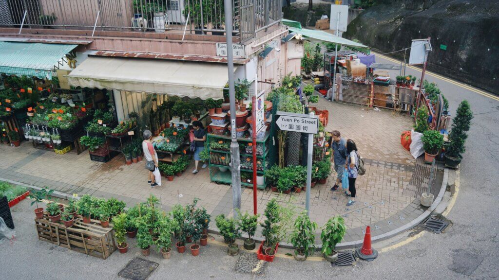 Prince Edward Flower Market in Hong Kong