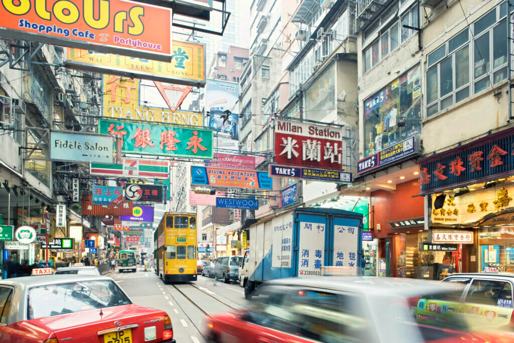 The Ding Ding Tram is Hong Kong's iconic way of transportation and offers an opportunity to enjoy up-close views of the city’s landmarks