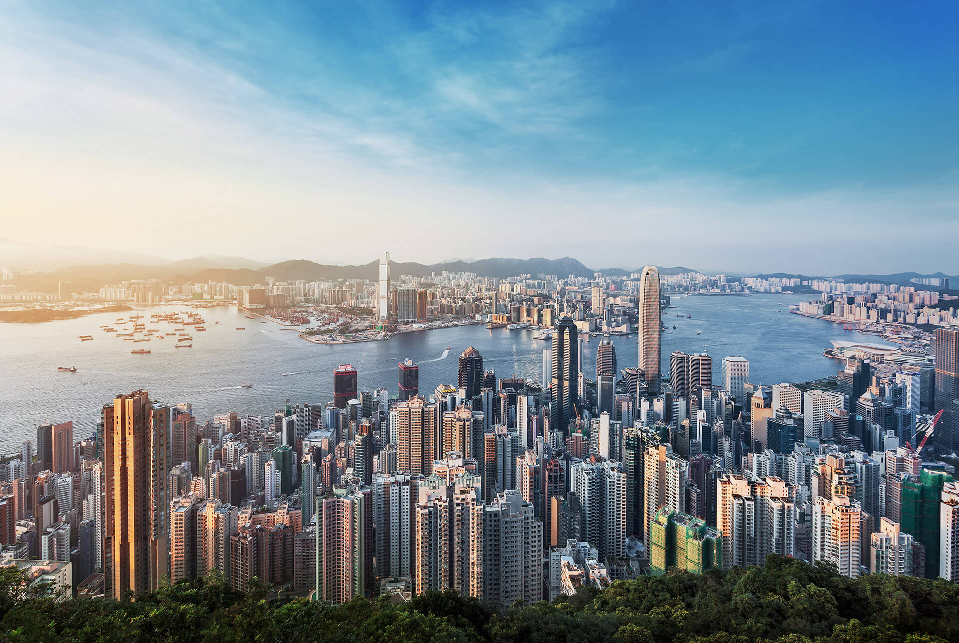 Views of Hong Kong from the Victoria Peak