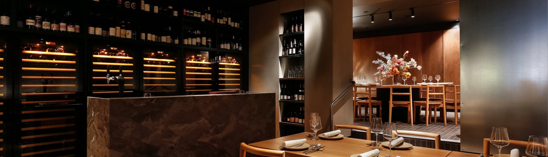 A cosy corner at Aru, one of the top romantic restaurants in Melbourne