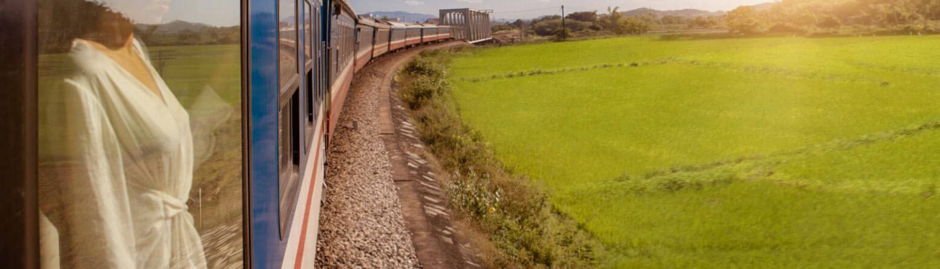 Train travel through Vietnam, from Da Nang to Nha Trang, aboard the Vietage